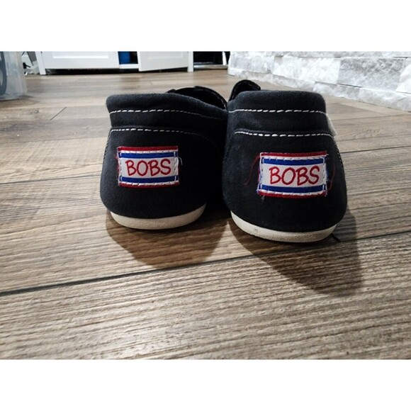 BOBS from Skechers Plush Peace & Love Memory Foam Black Flats 33645 sz 11 - Picture 6 of 9